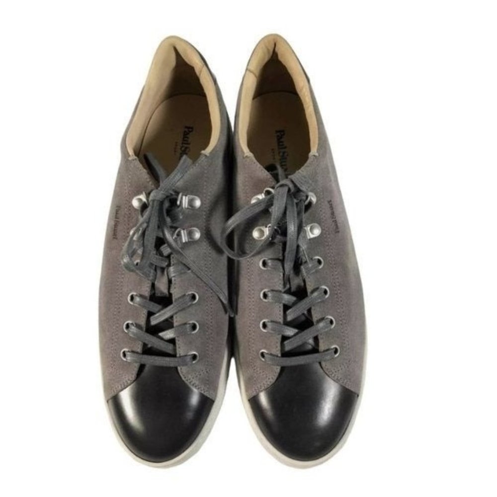 Paul Stuart Italy Men's Gray Suede Low Top Sneakers Size 12M *NO BOX*